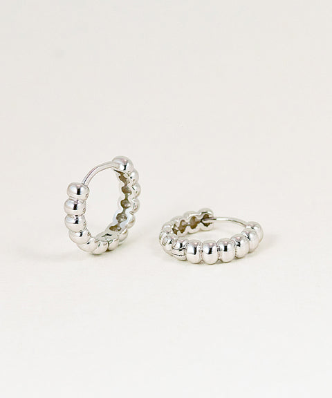 RIDGED HOOP EARRINGS