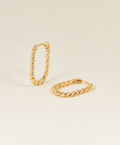 10K GOLD ROPE HUGGIES