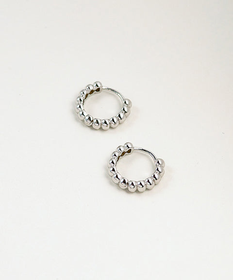 RIDGED HOOP EARRINGS