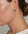 CZ MEDIUM HOOP