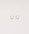 TWO TONE HOOP EARRINGS