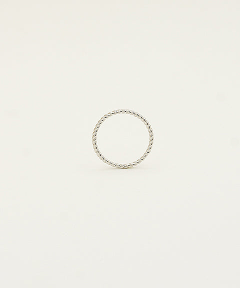 SILVER ROPE RING