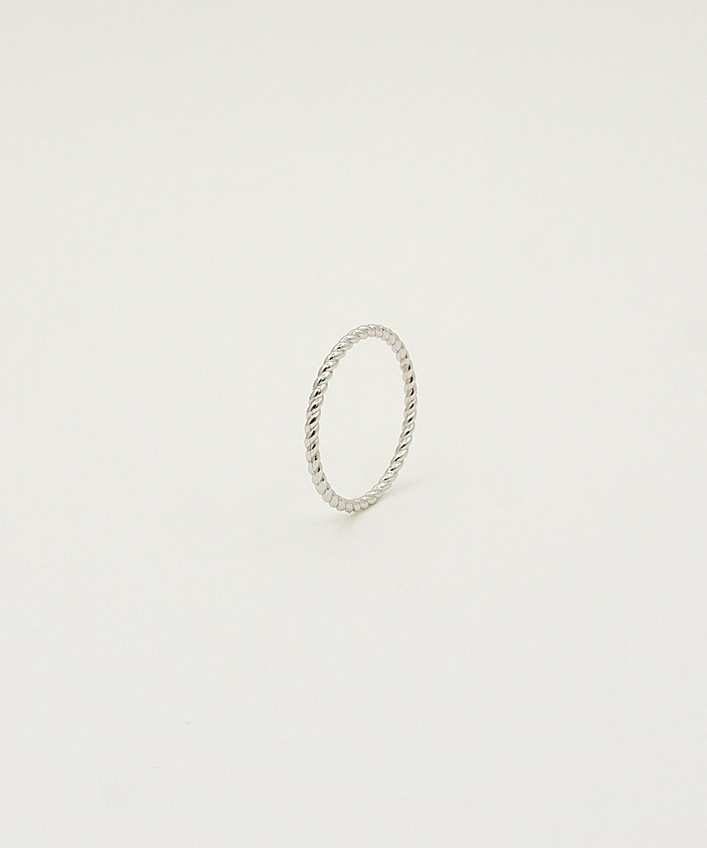 SILVER ROPE RING– Link & Chain Jewelry